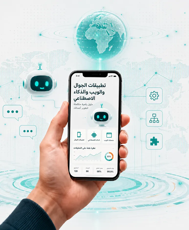 تطبيقات جوال وذكاء اصطناعي ومنصات ويب