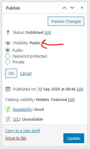 WooCommerce Product Hidden WordPress Private | كيف تخفي المنتجات في WooCommerce؟ خيارات ظهور الكتالوج | نيو ويفز - افضل شركة تطوير تطبيقات الجوال و تصميم المواقع والمتاجر الالكترونية و التسويق الالكترونى في قطر