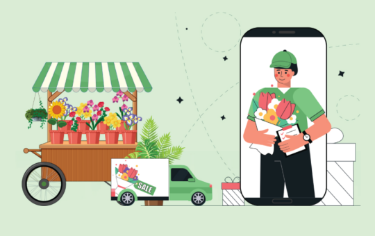 How to Build A Flower Delivery App A Detailed Guide cover | كيفيه عمل تطبيق لتوصيل الزهور - دليلك الشامل لكيفية عمل تطبيق توصيل الزهور | نيو ويفز - افضل شركة تطوير تطبيقات الجوال و تصميم المواقع والمتاجر الالكترونية و التسويق الالكترونى في قطر