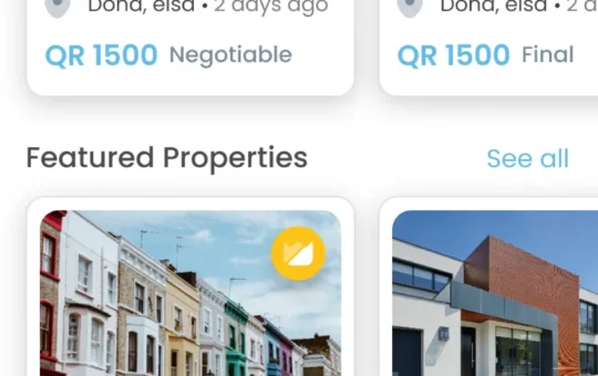 Soug marketplace home screen in light mode